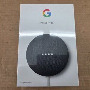 Nest Mini (2nd Gen) Charcoal Gray Smart Home Speaker w/Google Assistant Sealed